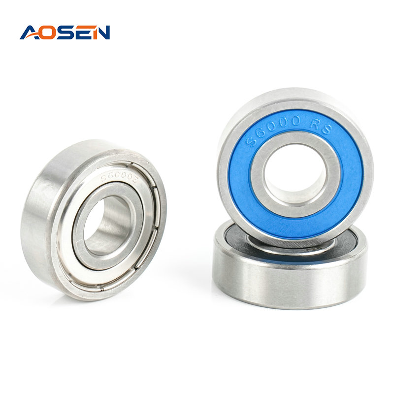 محامل كروية ذات أخدود عميق من الفولاذ المقاوم للصدأ SS 6000 ZZ/2RS